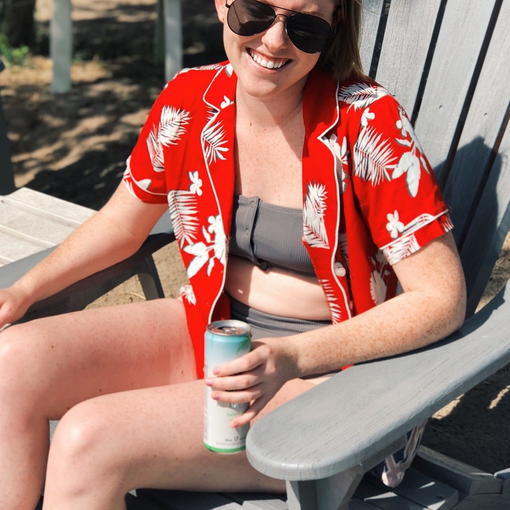 Hawaiian Cropped Buttondown